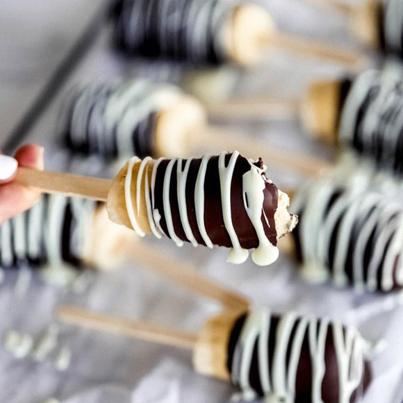Chocolate Aloha Dipped Bananas