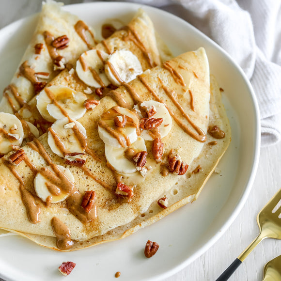Maple Banana Nut Crepes