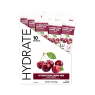 Hydrate: Sour Cherry Hydration Drink Mix (10 Single Serving Stick Packs)