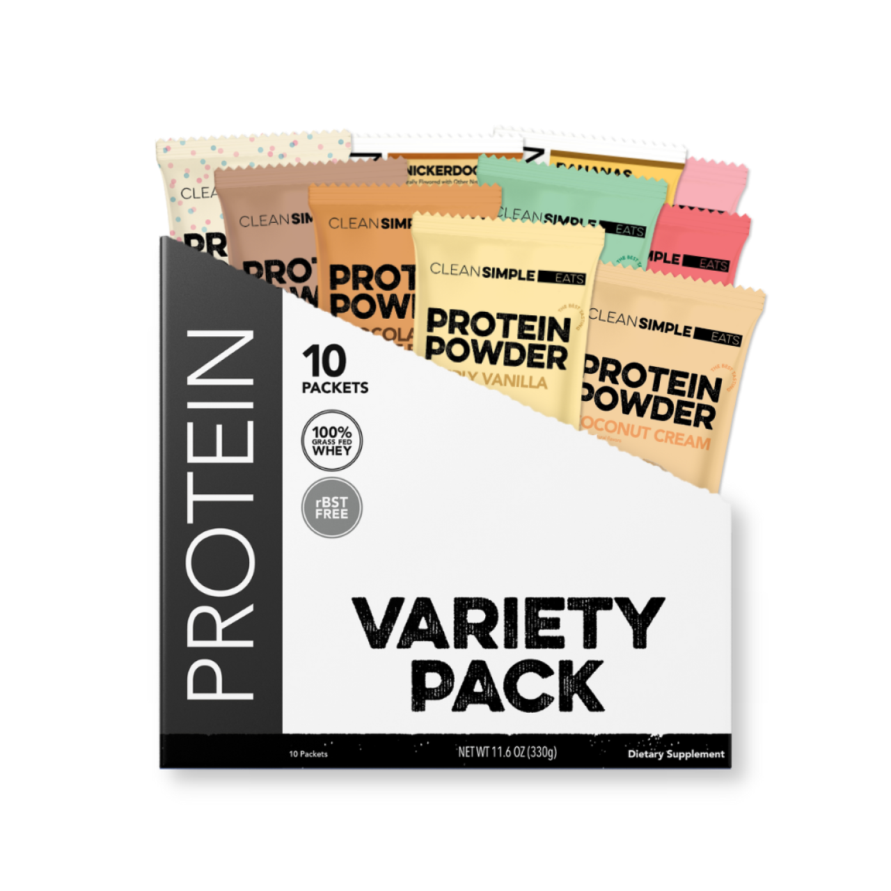 Protein Powder - 10-Flavor Variety Pack | CSE
 – Clean Simple Eats-image
