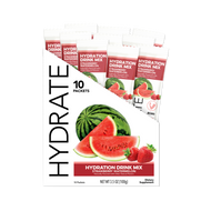Hydrate: Strawberry Watermelon Hydration Drink Mix (10 Single Serving Stick Packs)