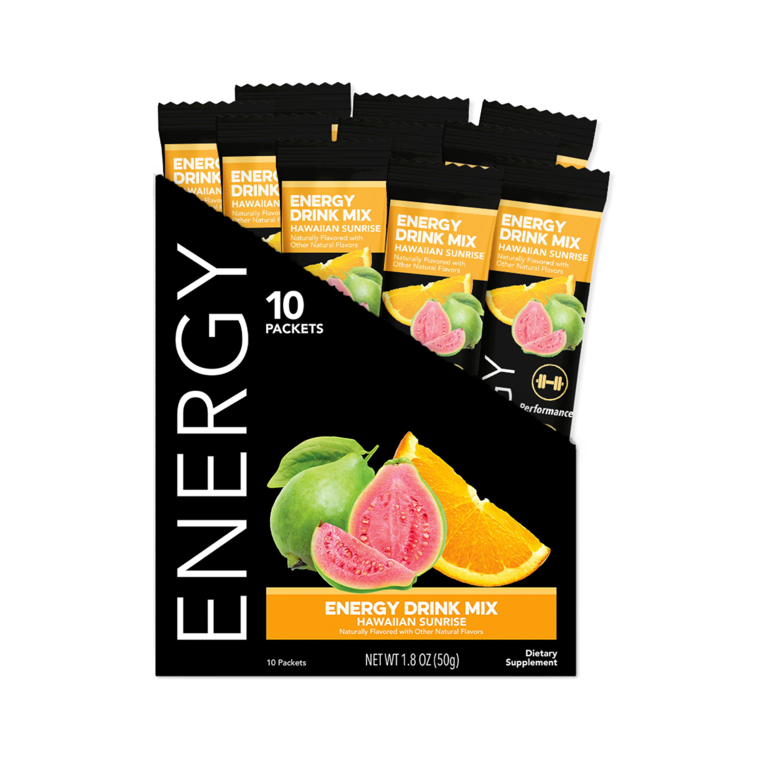 Energy: Hawaiian Sunrise Energy Drink Mix (10 Single Serving Stick