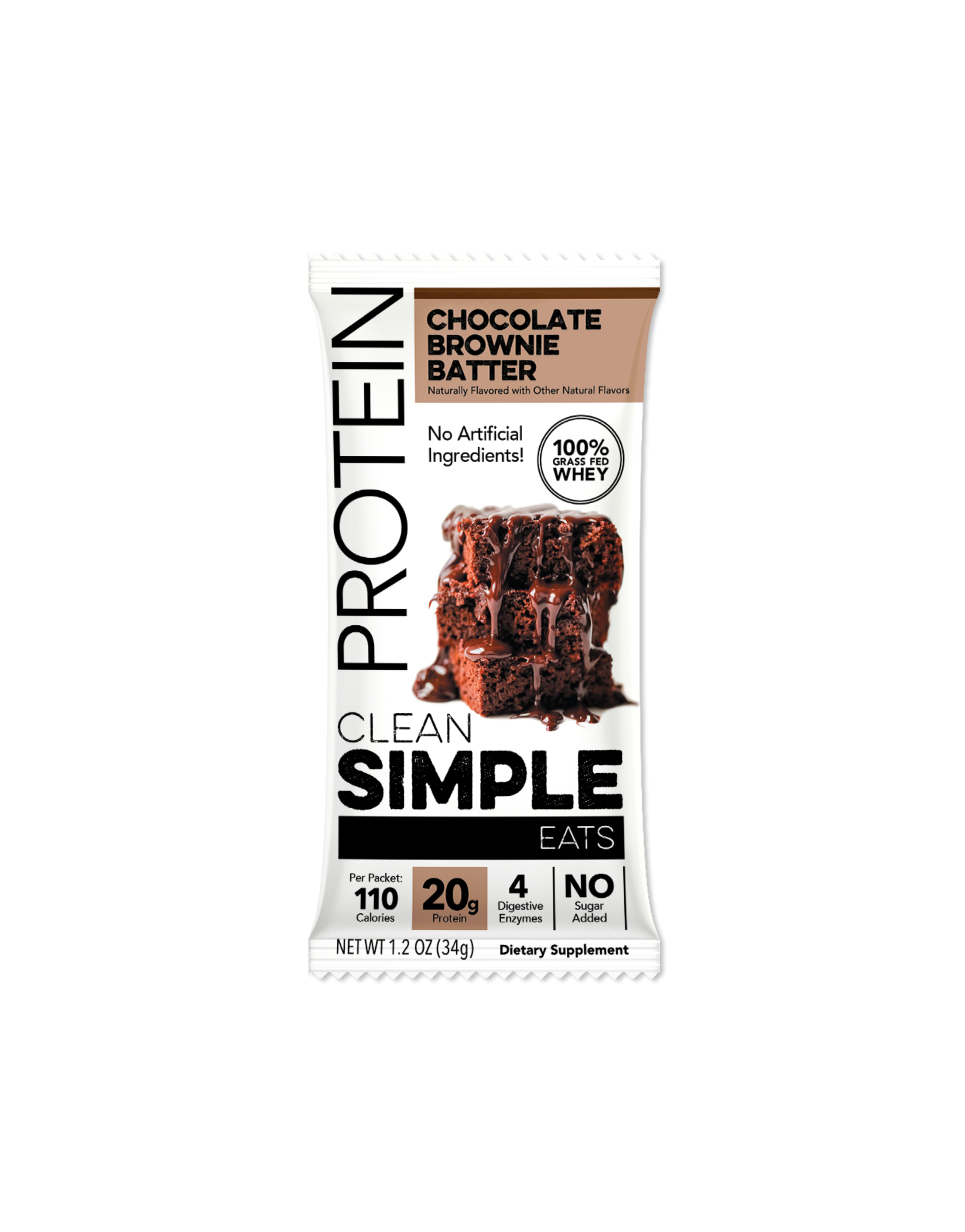 Protein Powder: Chocolate Brownie Batter, Gluten Free, 20g Protein | Clean Simple Eats
-image