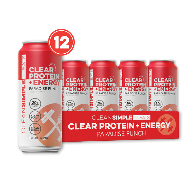 Clear Protein + Energy: Paradise Punch (12 Pack)