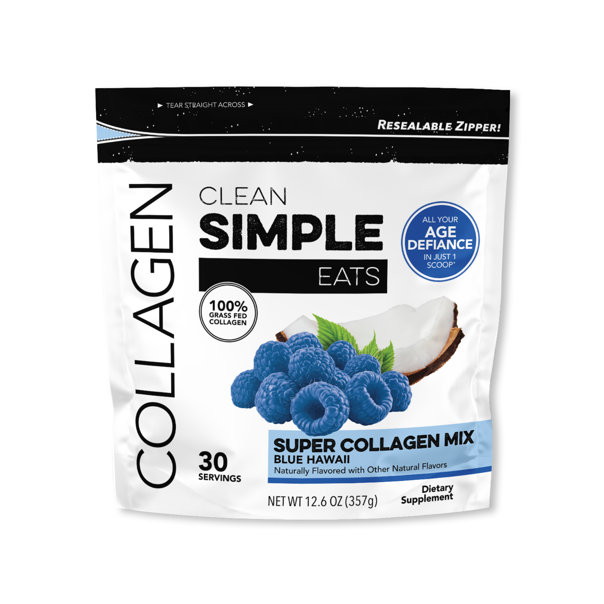 Collagen: Blue Hawaii Super Collagen Mix (30 Servings)