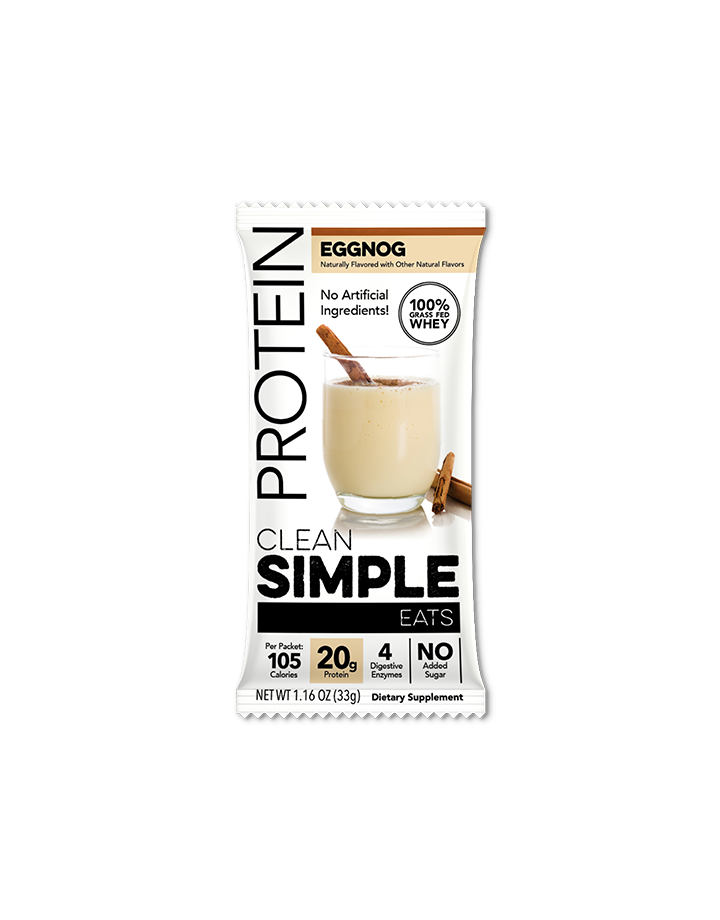 Protein Powder Eggnog (Stick Packs) Clean Simple Eats