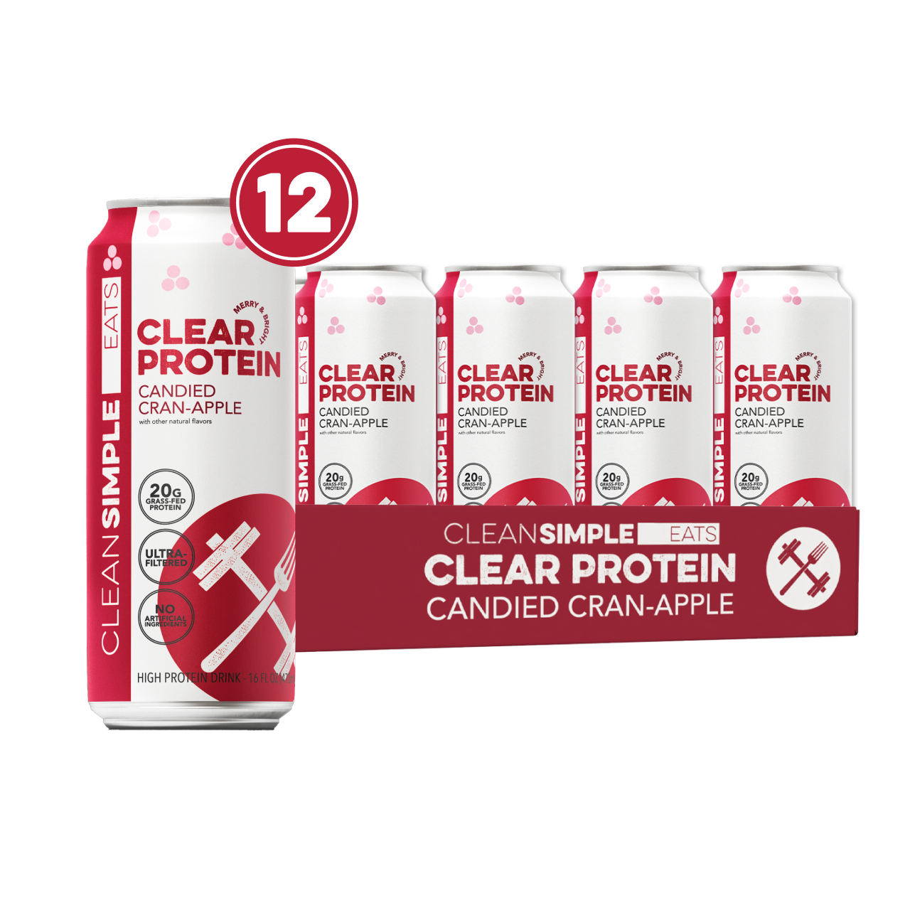 Clear Protein: Candied-Cran Apple (12 Pack)
