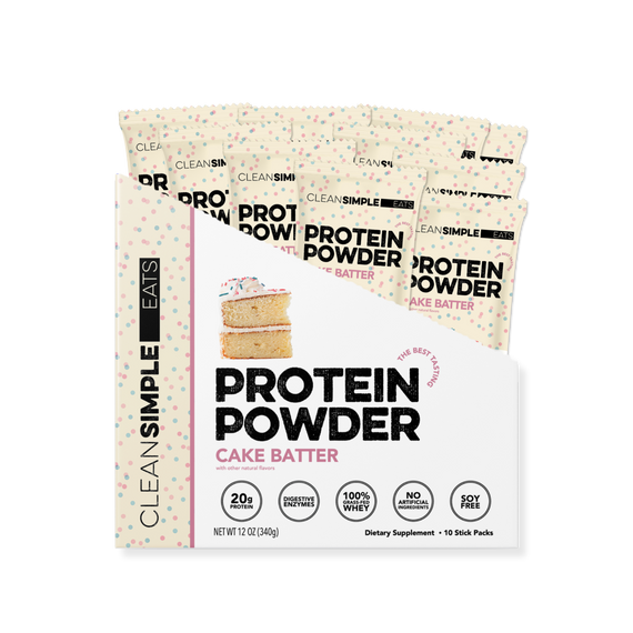 Protein Powder: Cake Batter (10 Single Serving Stick Packs)