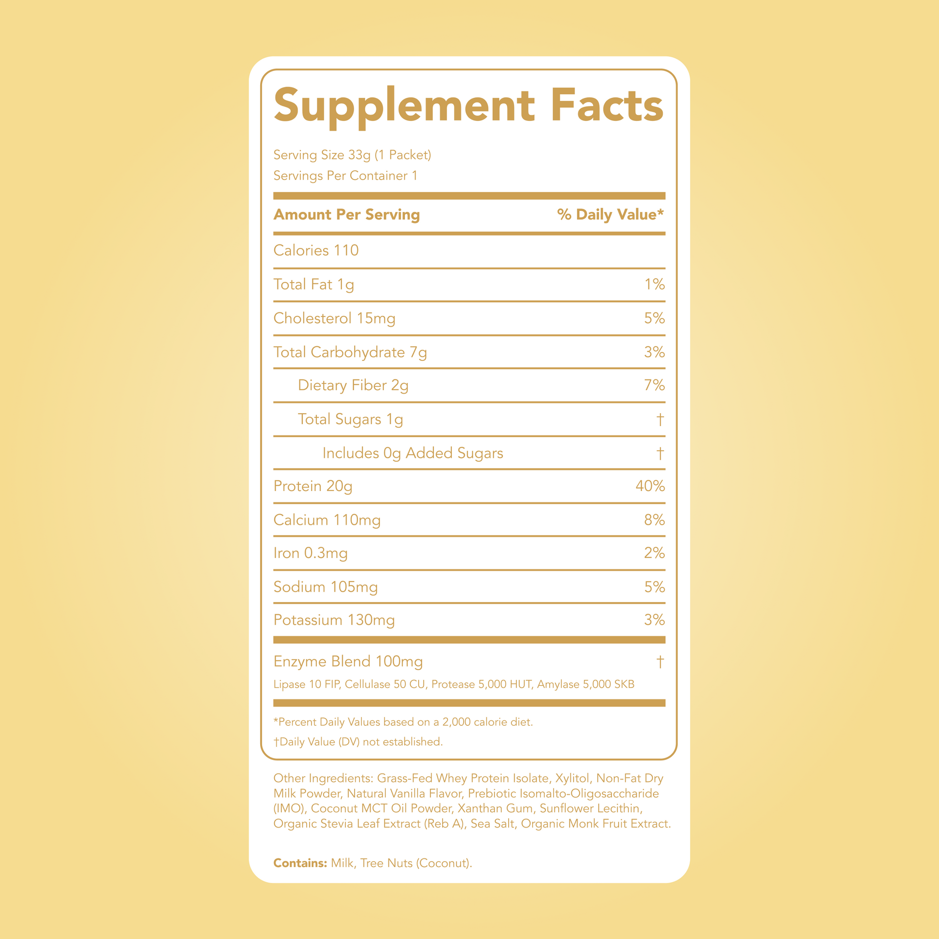 Protein Powder: Simply Vanilla (Single Serving Stick Pack Sample)