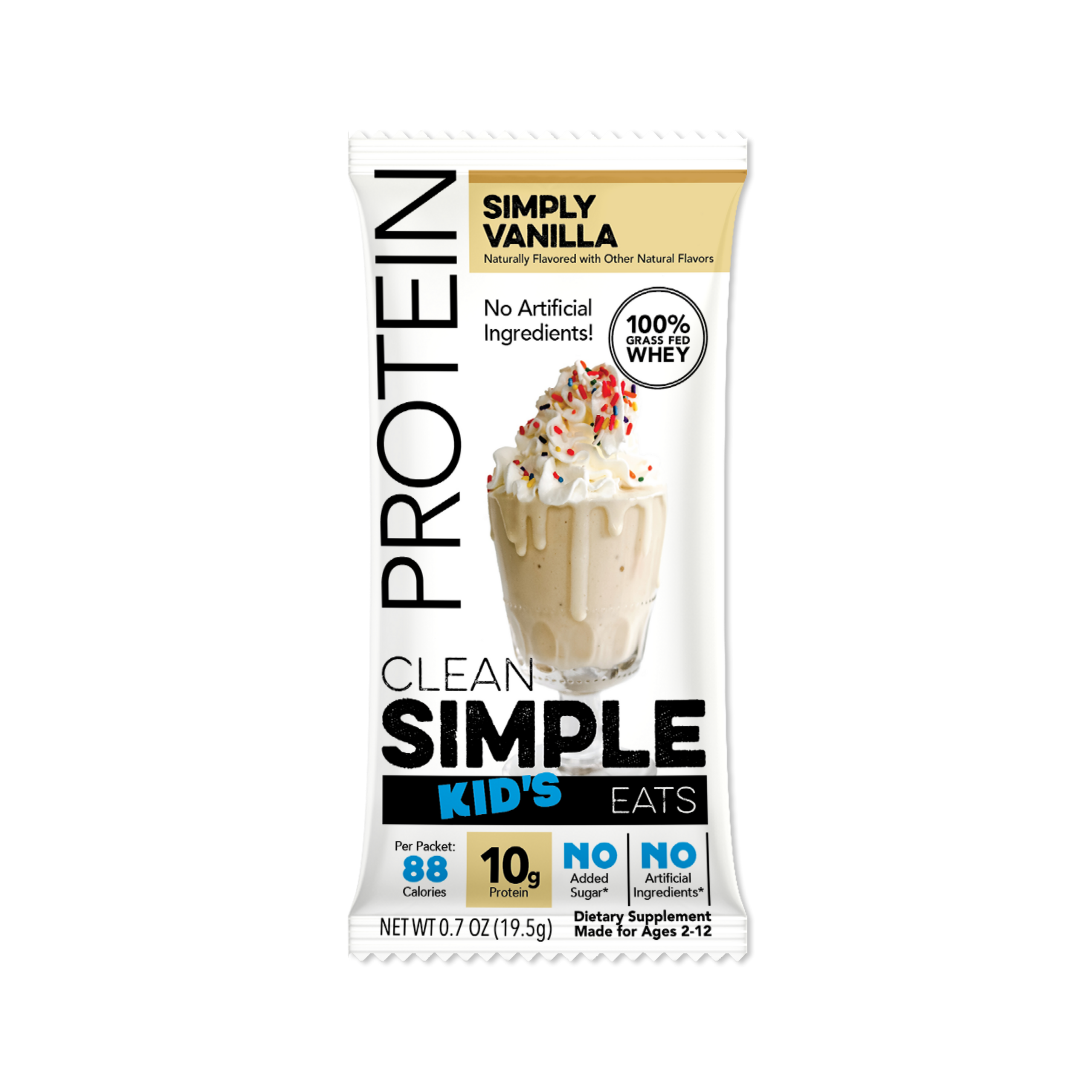 Kid's Protein Powder: Simply Vanilla (Single Serving Stick Pack)