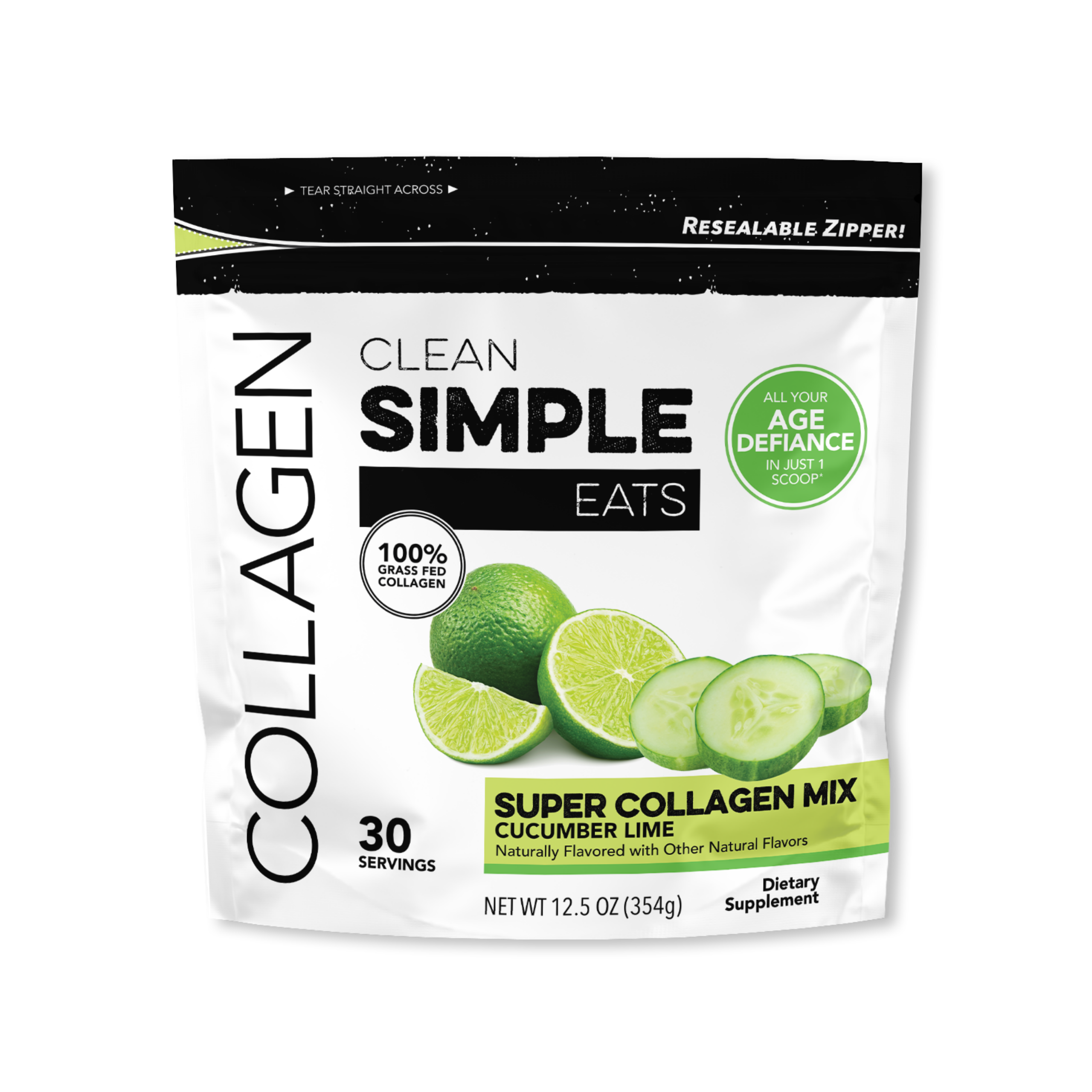 Collagen: Cucumber Lime Super Collagen Mix (30 Servings)