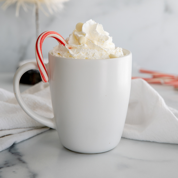 White Chocolate Candy Cane Steamer