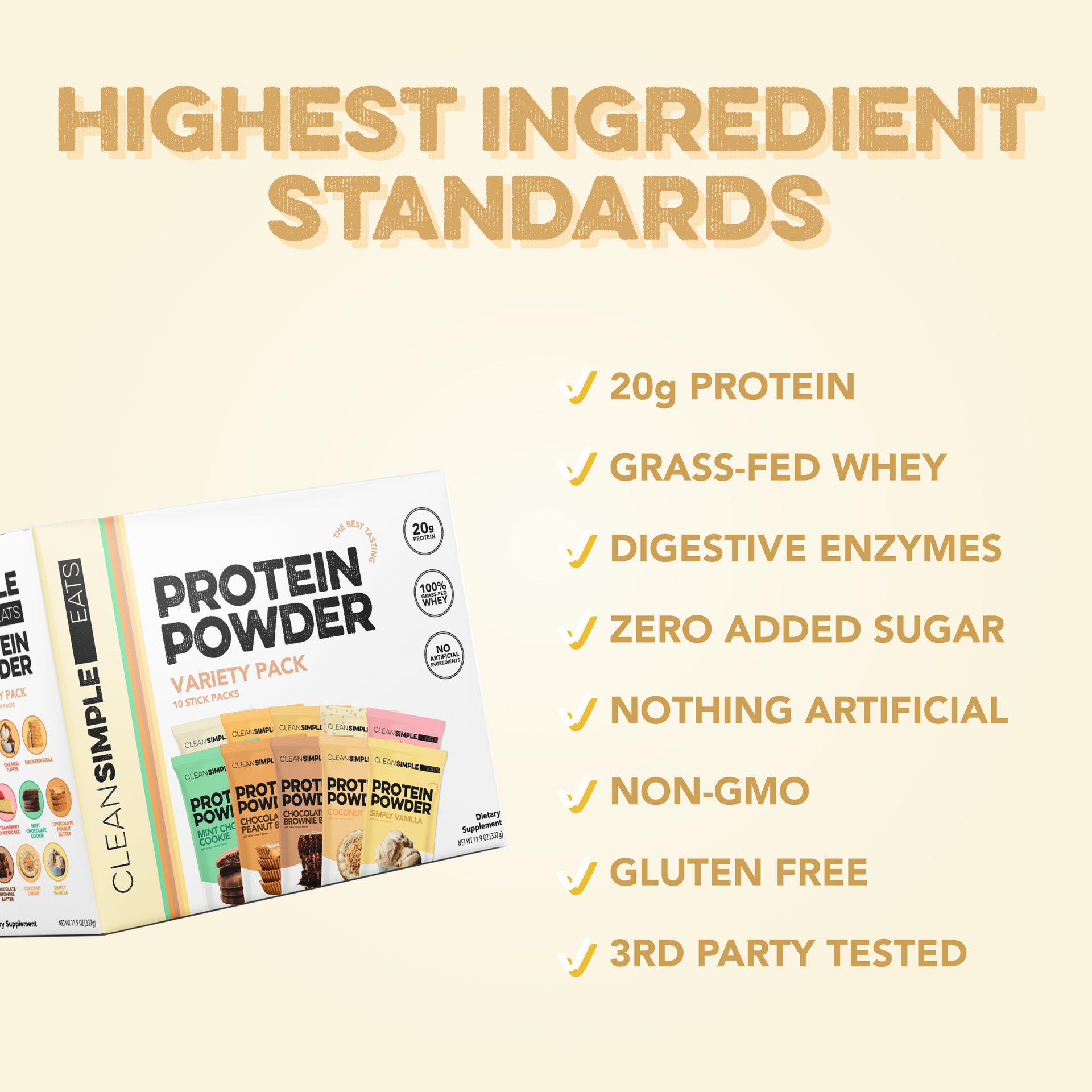 10-Flavor Variety Pack (10 Single Serving Stick Packs)