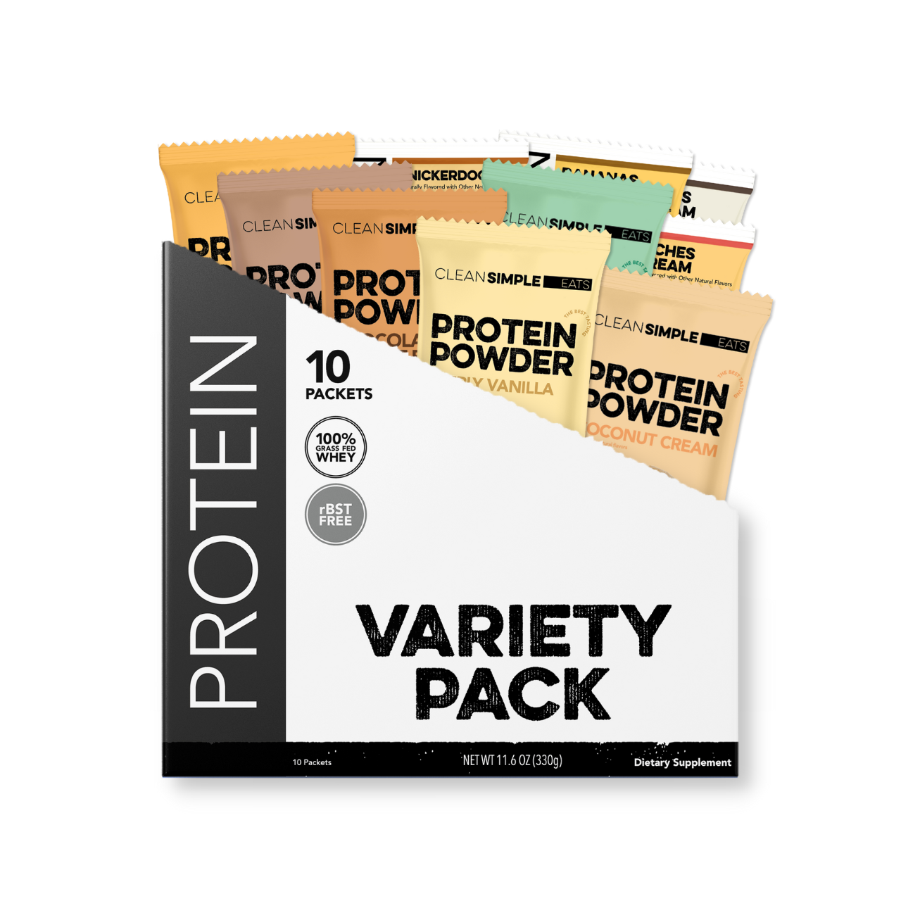 Protein Powder Variety Pack (10 Single Serving Stick Packs)