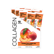Collagen: Peach Mango Super Collagen Mix (10 Single Serving Stick Packs)