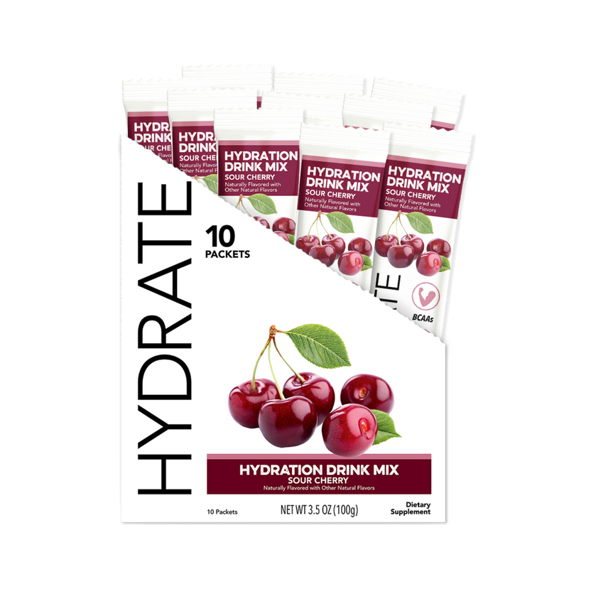Hydrate Sour Cherry Hydration Drink Mix (10 Single Serving Stick Pack