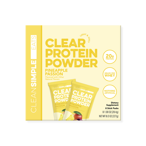 Clear Protein Powder: Pineapple Passion (8 Single Serving Stick Packs)