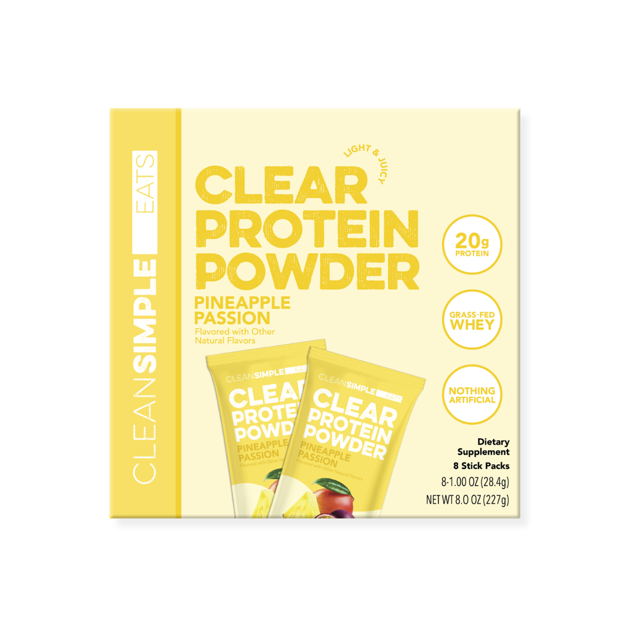 Clear Protein Powder - Pineapple Passion (8 Single Serving Stick