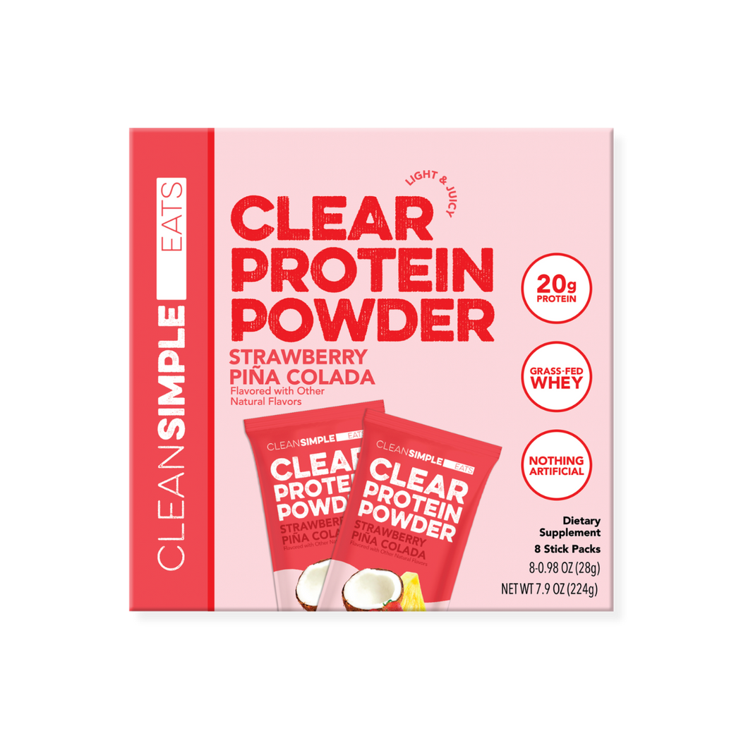 Clear Protein Powder: Strawberry Piña Colada (8 Single Serving Packs)