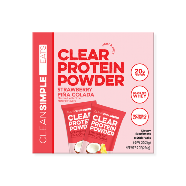 Clear Protein Powder: Strawberry Piña Colada (8 Single Serving Packs)
