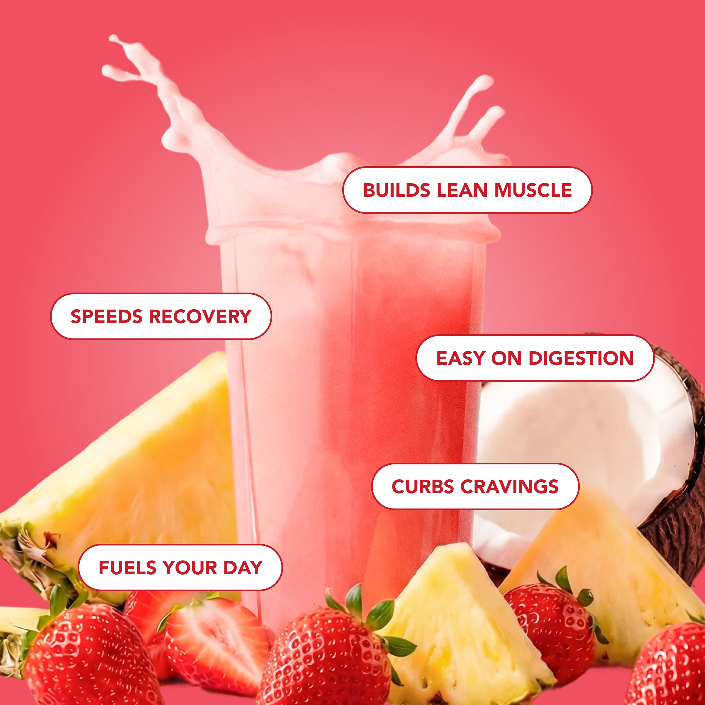 Clear Protein Powder: Strawberry Piña Colada (8 Single Serving Packs)