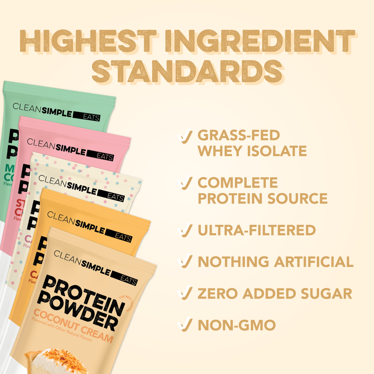 Protein Powder - 10-Flavor Variety Pack | CSE – Clean Simple Eats