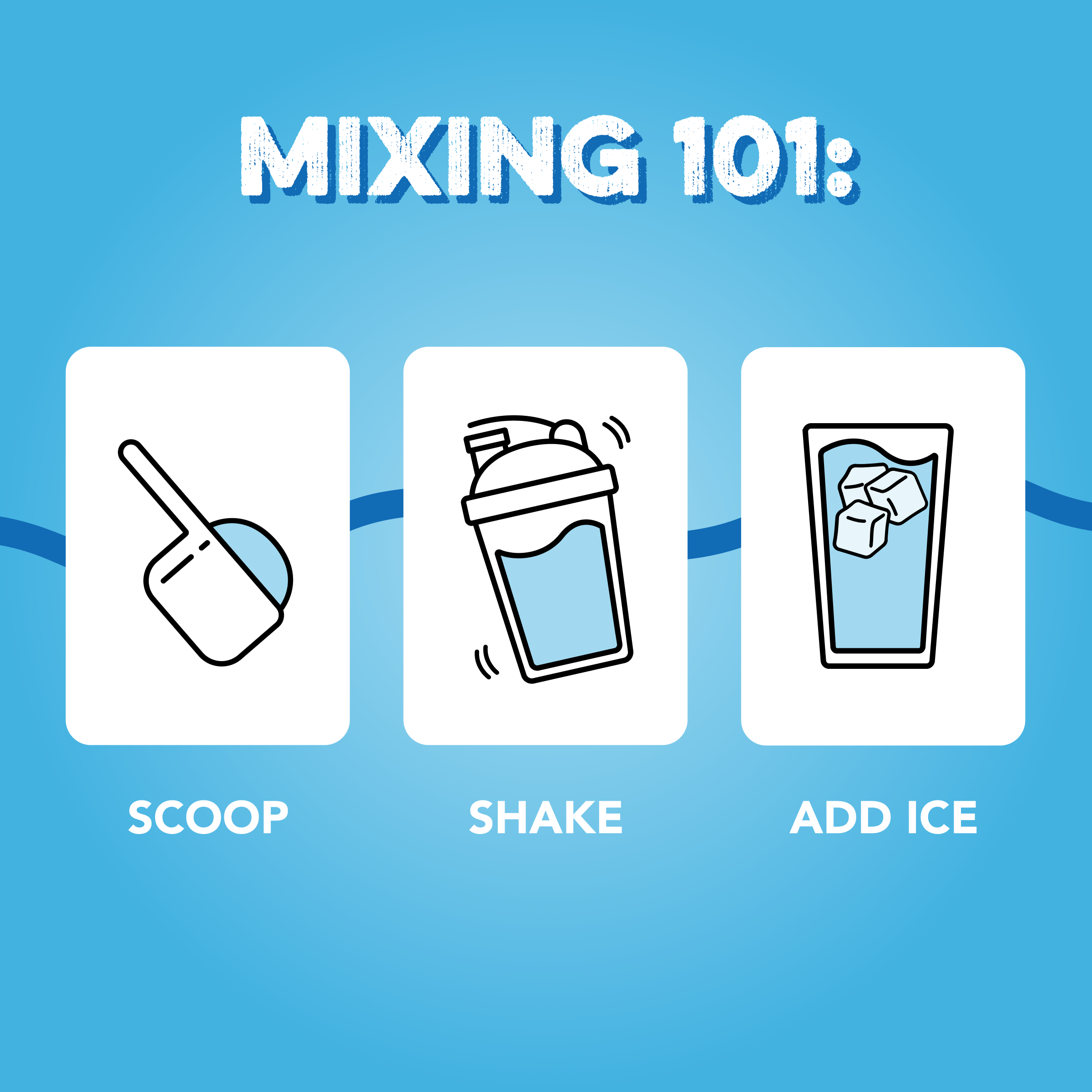 Clear Protein Powder: Blue Bahama (20 Serving)