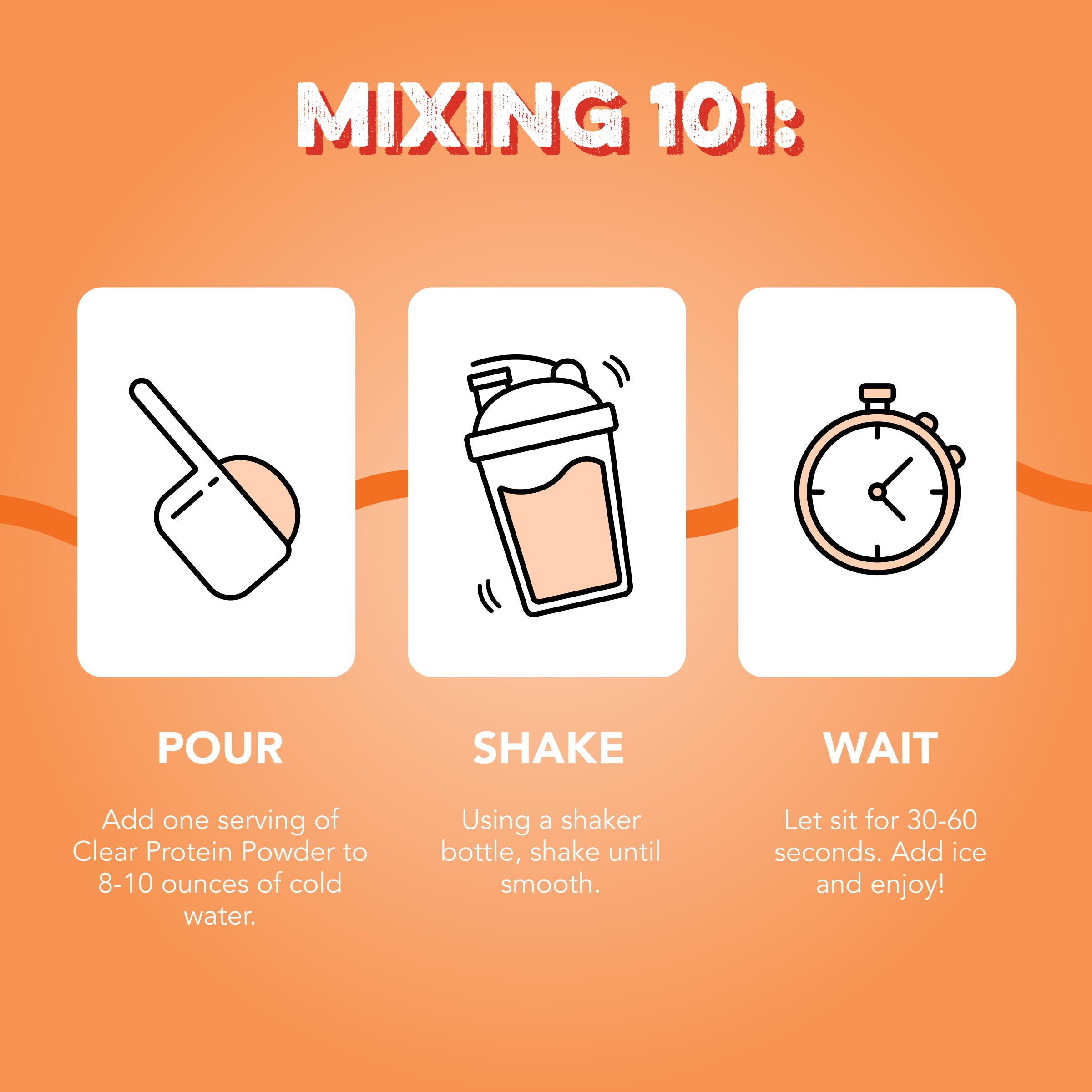 Clear Protein Powder: Orange Dream (20 Serving)