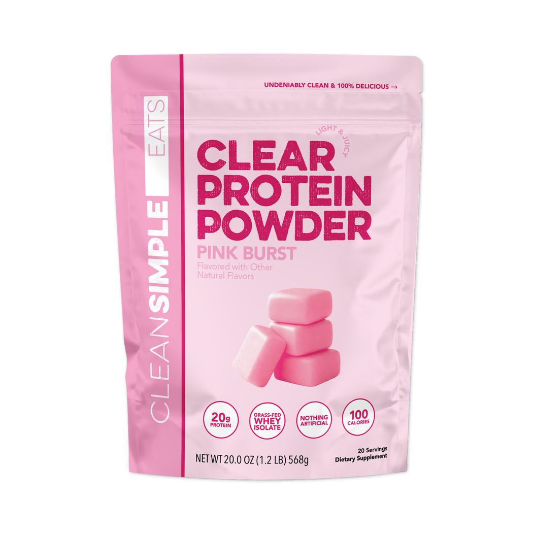 Clean Simple Eats Clean Simple Eats Pink Burst Clear Protein Powder — product image