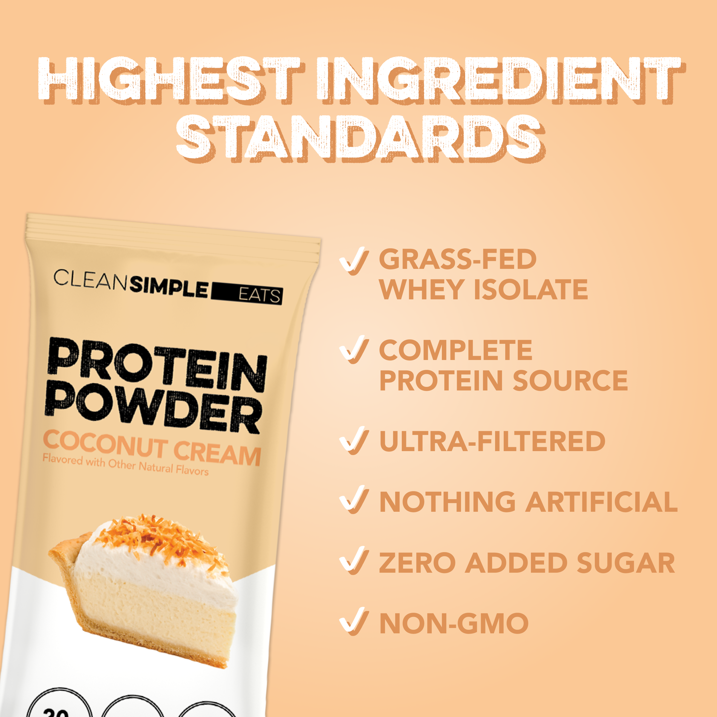 Protein Powder: Coconut Cream (Single Serving Stick Pack Sample)