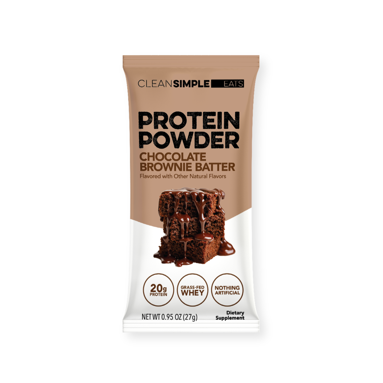 Protein Powder: Chocolate Brownie Batter (Single Serving Stick Pack Sample)