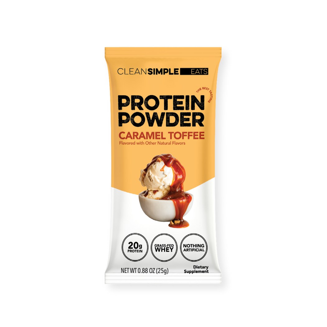 Protein Powder: Caramel Toffee (Single Serving Stick Pack Sample)