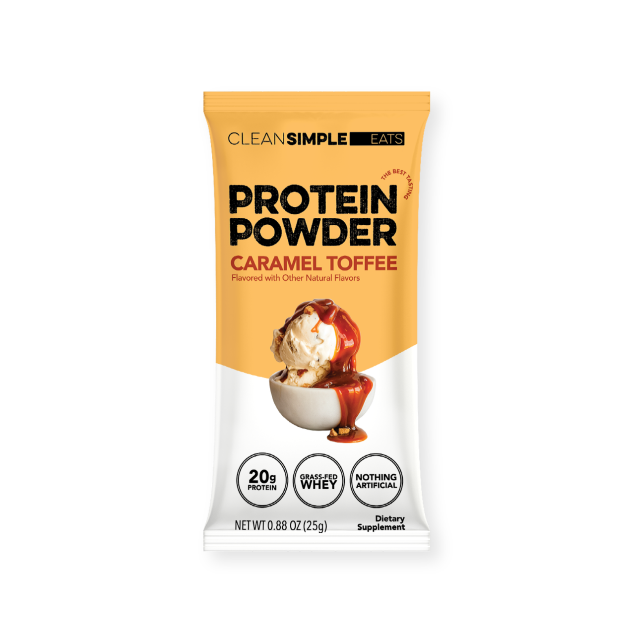 Protein Powder: Caramel Toffee (Single Serving Stick Pack Sample)