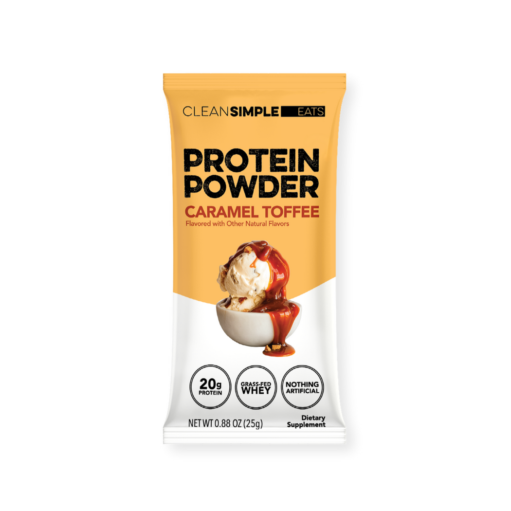Protein Powder: Caramel Toffee (Single Serving Stick Pack Sample)