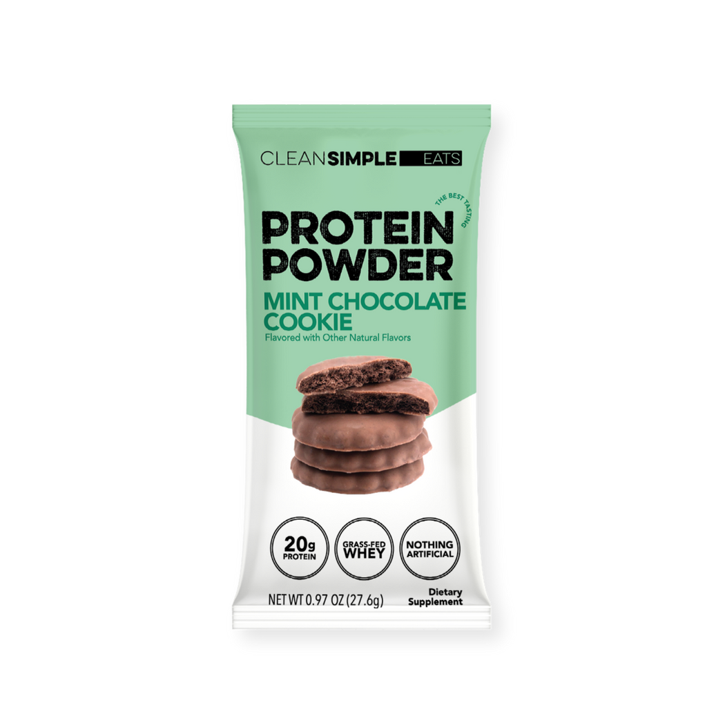 Protein Powder: Mint Chocolate Cookie (Single Serving Stick Pack Sample)