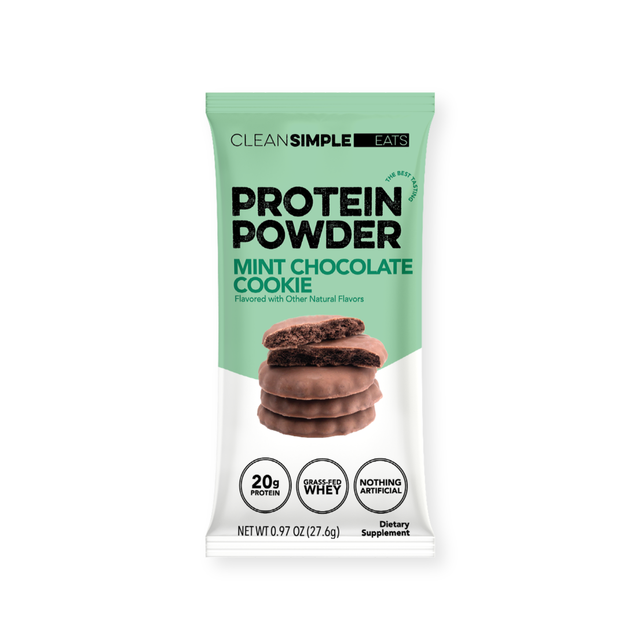 Protein Powder: Mint Chocolate Cookie (Single Serving Stick Pack Sample)