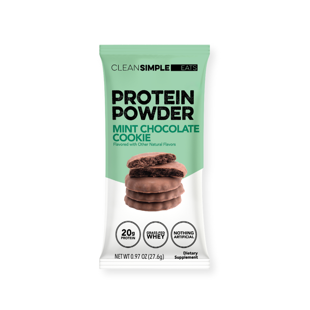 Protein Powder: Mint Chocolate Cookie (Single Serving Stick Pack Sample)