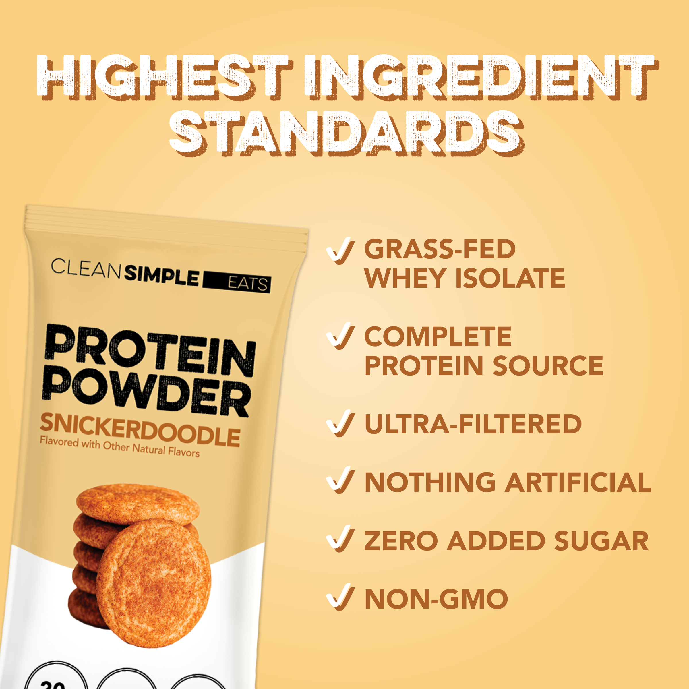 Protein Powder: Snickerdoodle (Single Serving Stick Pack Sample)