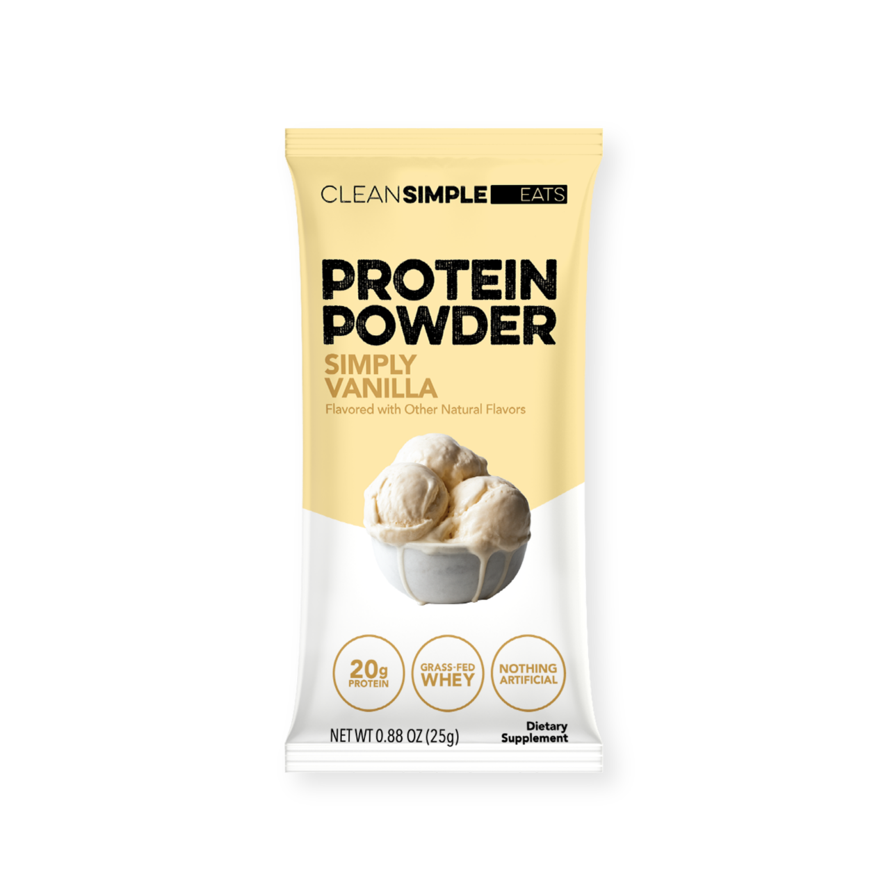 Protein Powder: Simply Vanilla (Single Serving Stick Pack Sample)