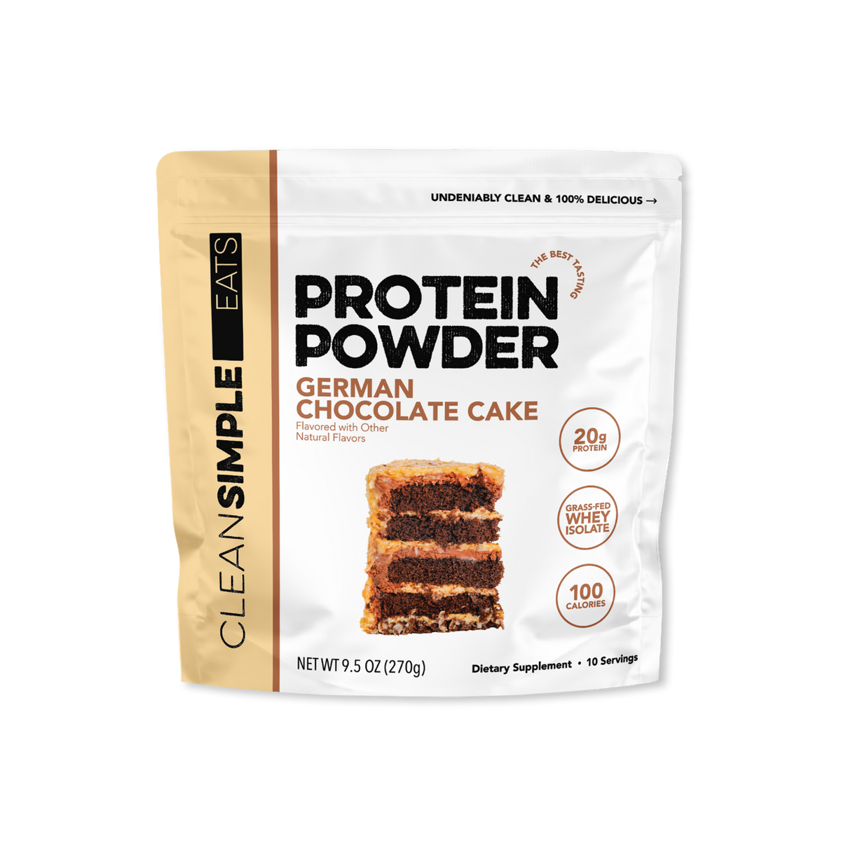 Protein Powder: German Chocolate Cake (10 Serving Bag)