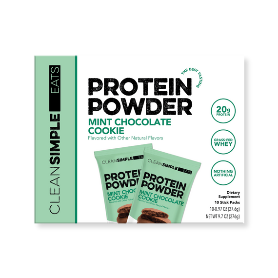 Protein Powder: Mint Chocolate Cookie (10 Single Serving Stick Packs)