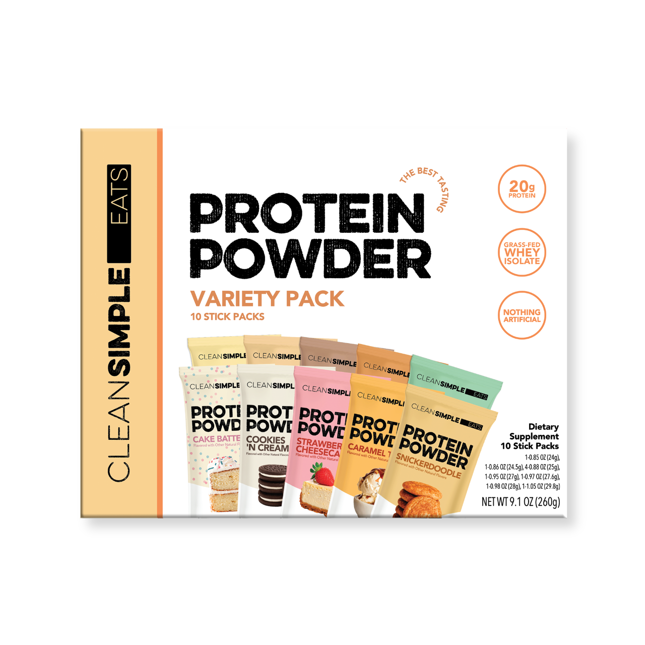 10-Flavor Variety Pack (10 Single Serving Stick Packs)