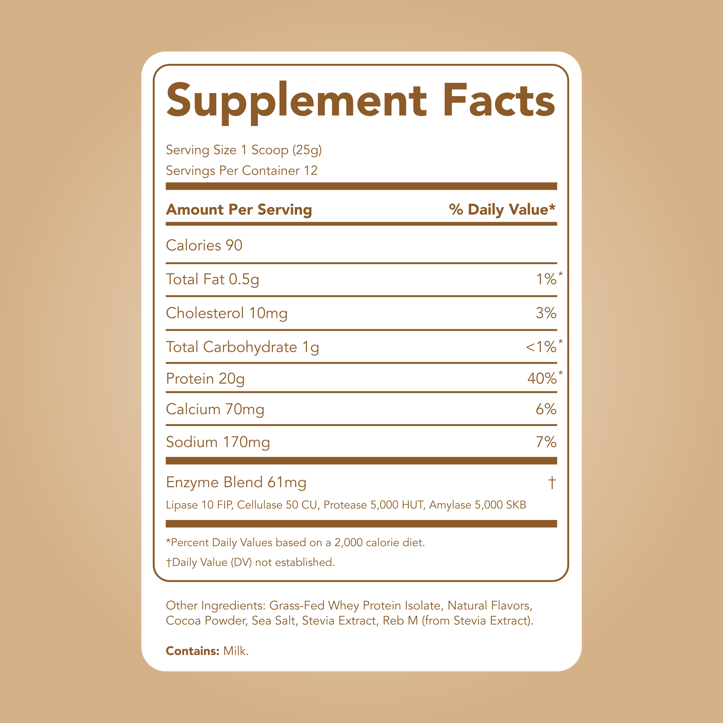 Protein Powder: Cookie Dough (12 Serving Bag)