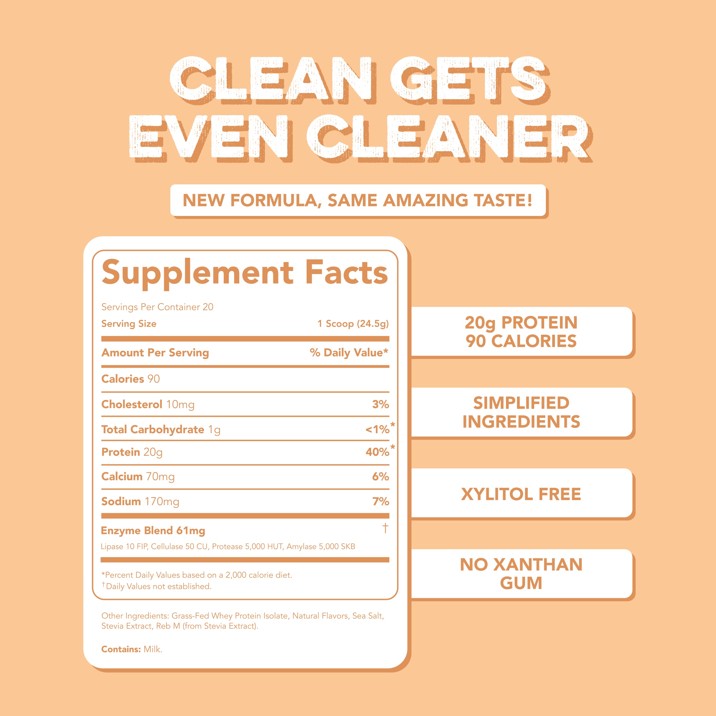 Protein Powder: Coconut Cream (20 Serving Bag)