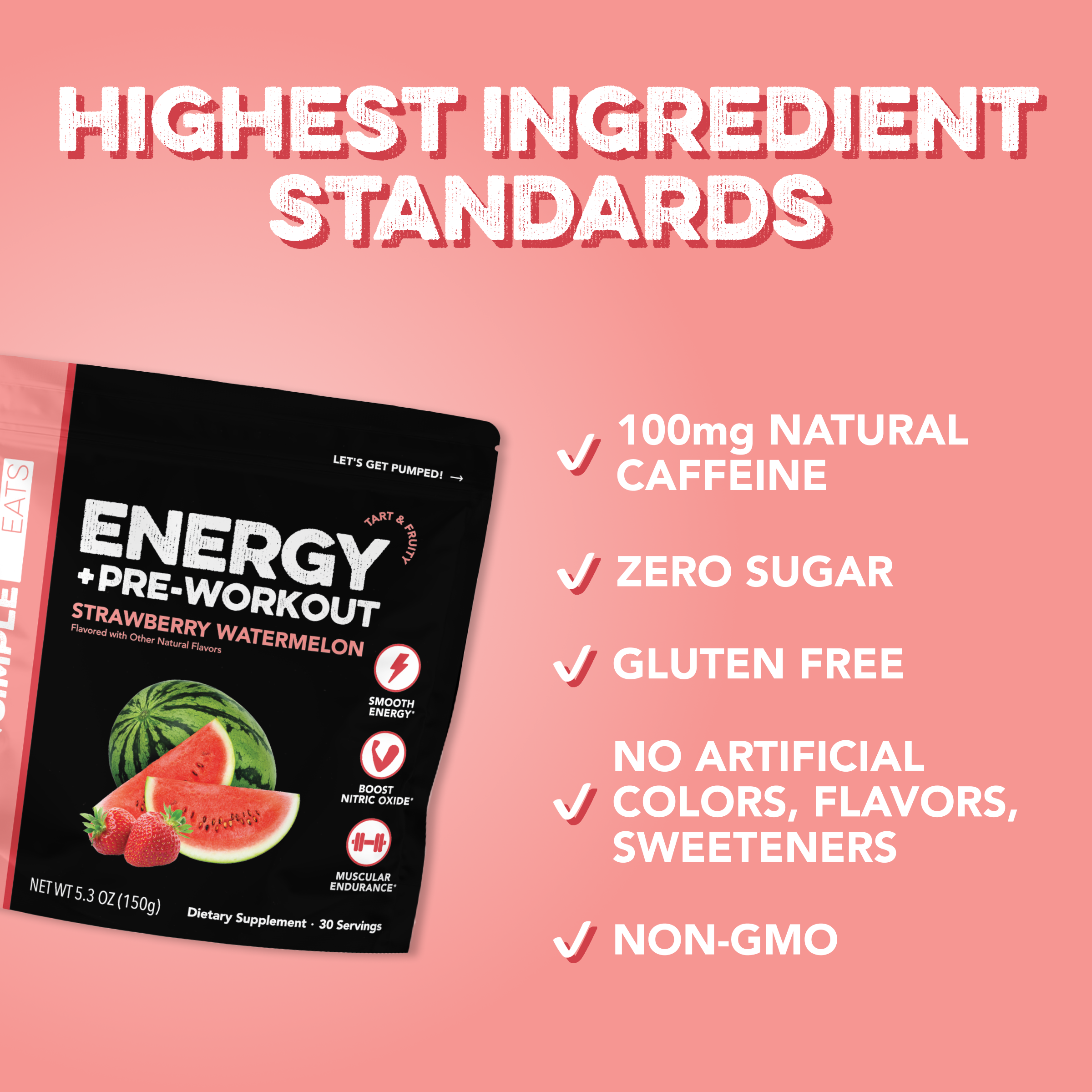 Energy + Pre-Workout: Strawberry Watermelon