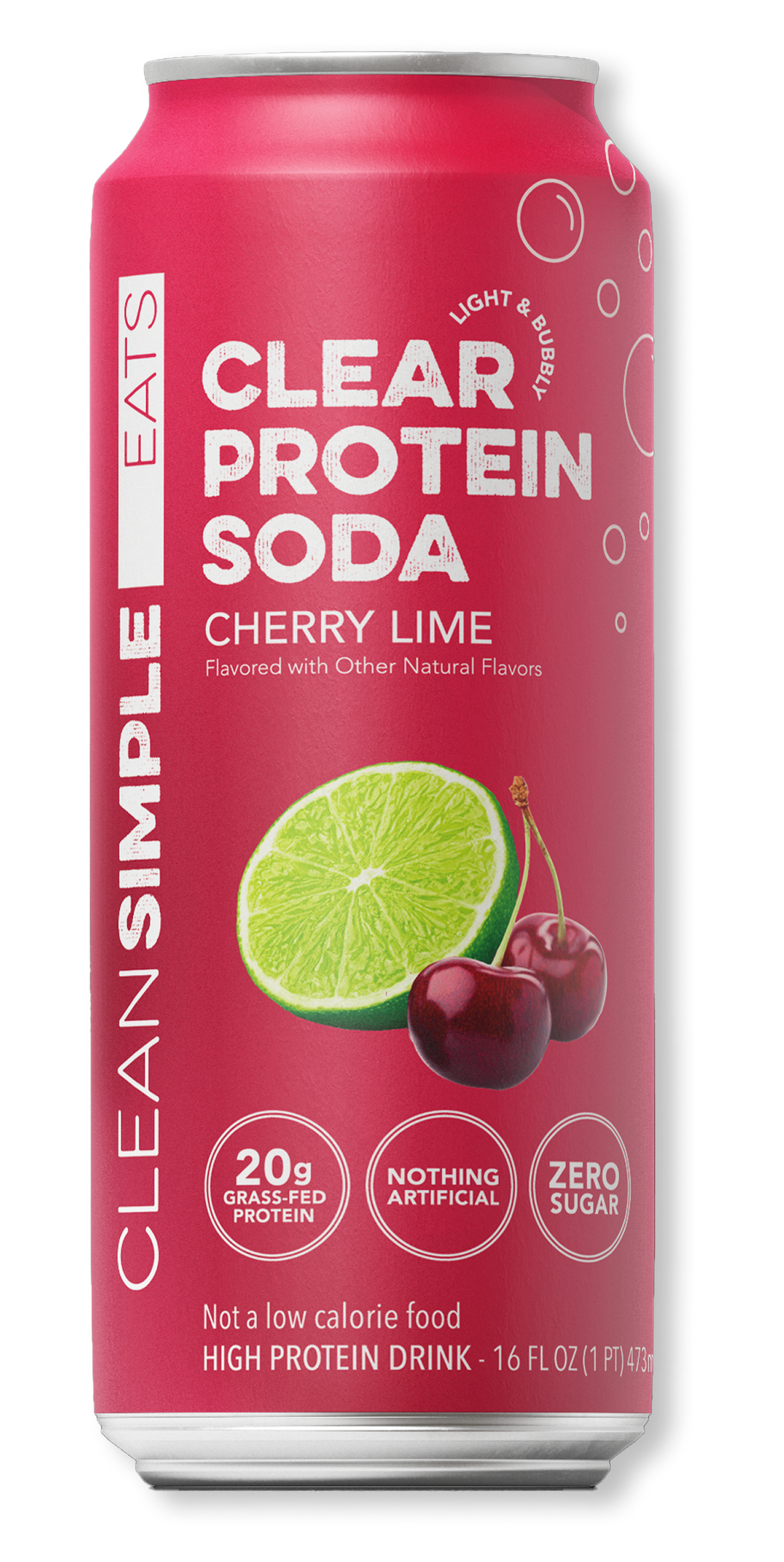 Clear Protein Soda: Cherry Lime
