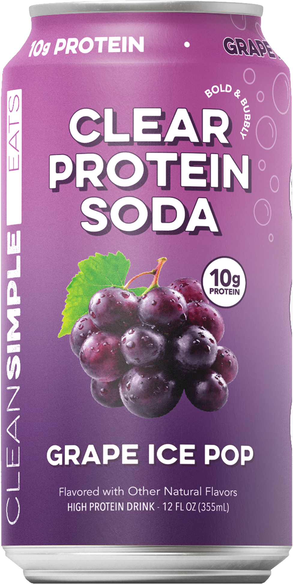 Clear Protein Soda: Grape Ice Pop