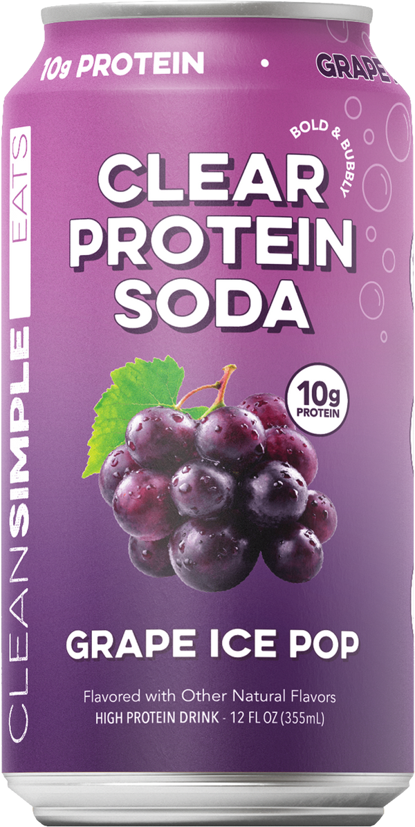Clear Protein Soda: Grape Ice Pop