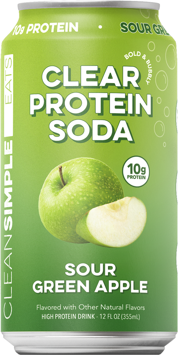Clear Protein Soda: Sour Green Apple