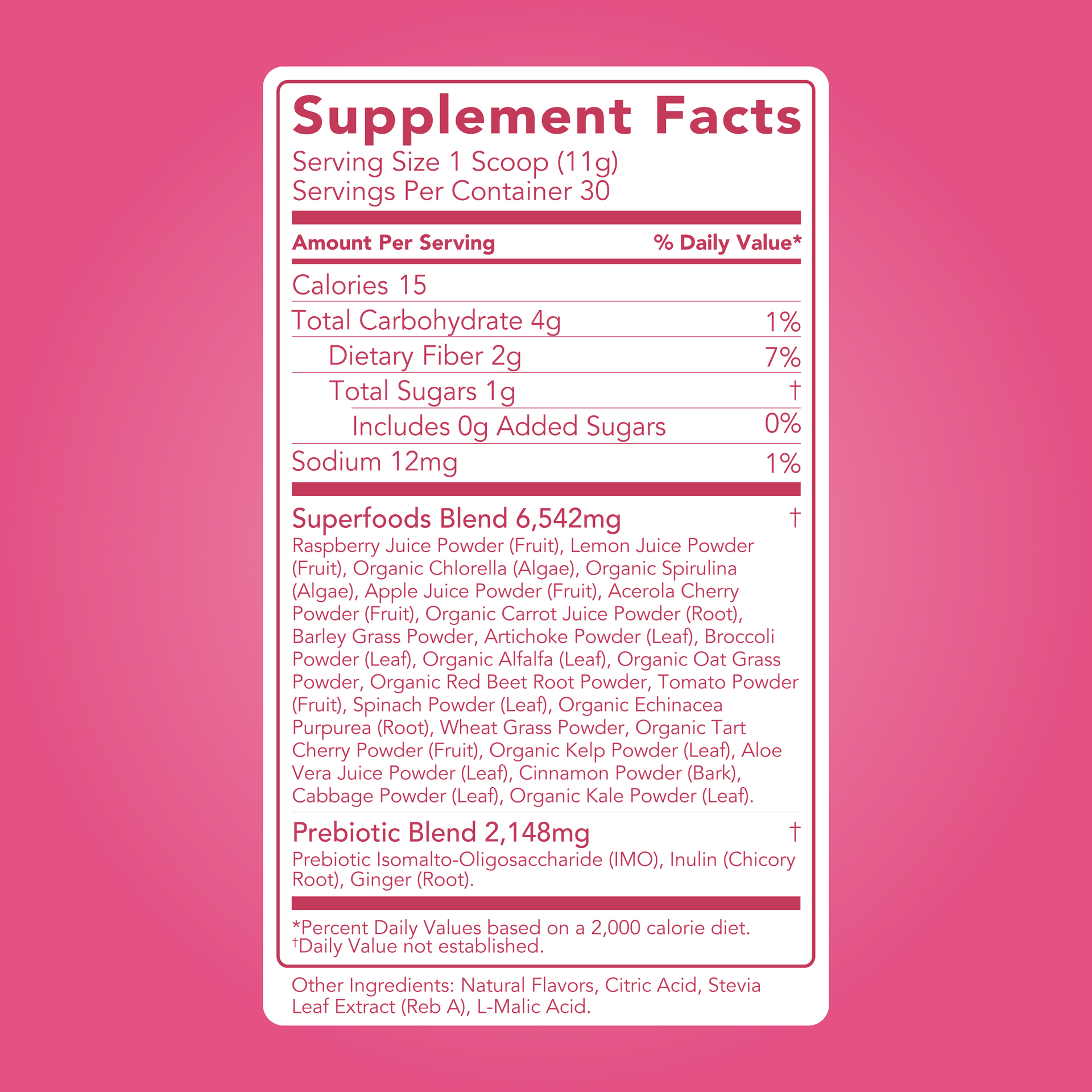 Greens: Raspberry Lemonade Super Greens Mix